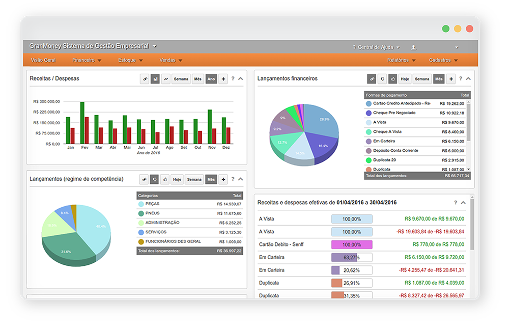 Sistema ERP GranMoney - Gestão Completa
